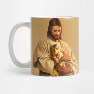 Christ and His Cat Mug